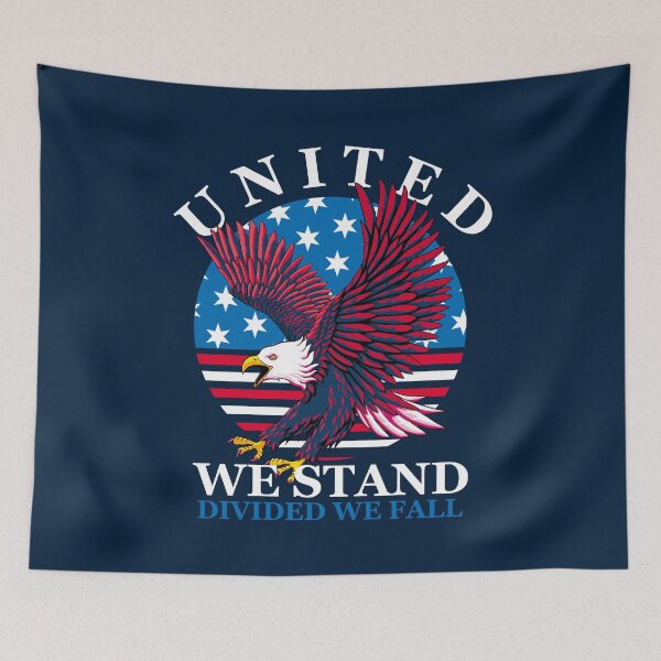 Item preview, United We Stand Divided We Fall | American Patriotic Quote designed and sold by TMBTM.