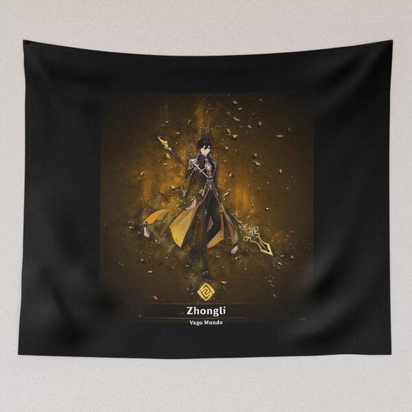 Item preview, Genshin Impact Zhongli - Vago Mundo Graphic designed and sold by GenshinImpact ⭐⭐⭐⭐⭐.