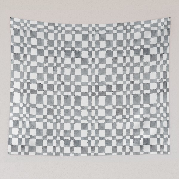 Item preview, Grey Watercolour Checks designed and sold by MarianaBlackArt.