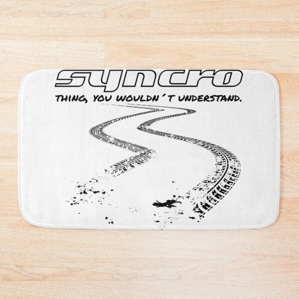 Item preview, Funny saying and quote Vanagon T3 Syncro Thing ... Tire Tracks Black Essential designed and sold by levinebooksg.