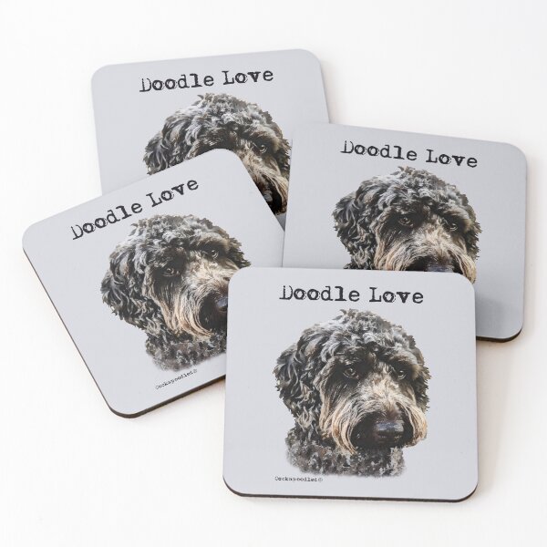 Item preview, Chocolate Brown Doodle Dog  designed and sold by Happy Dog Doodles.