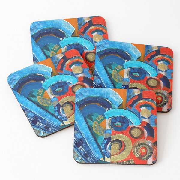 Item preview, Vibrant colourful abstract 'Boolant 1'  designed and sold by BrandomJArt.