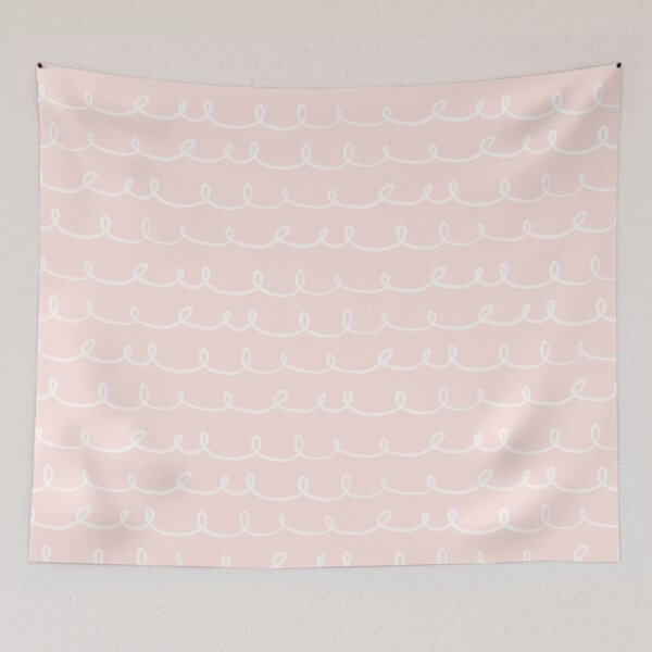 Item preview, Hand Drawn Scribbles - Peach and White designed and sold by PeachyLitchi.