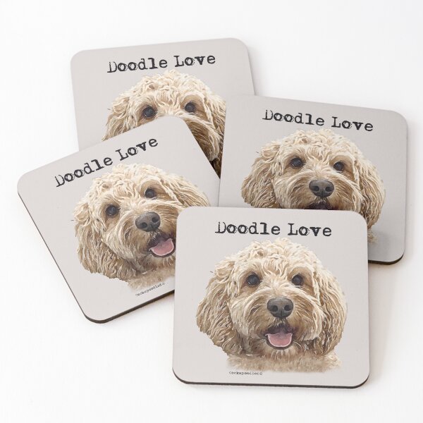 Item preview, Golden Apricot Doodle Dog  designed and sold by Happy Dog Doodles.