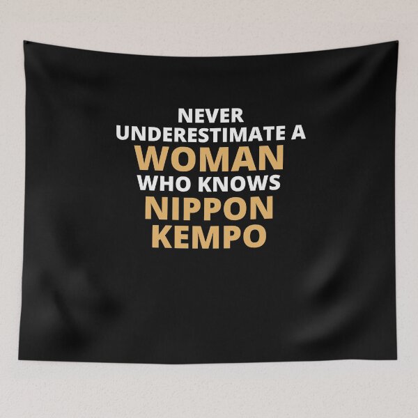 Item preview, Never Underestimate A Woman Who Knows Nippon Kempo designed and sold by clickmostro.