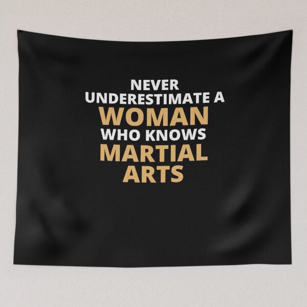 Item preview, Never Underestimate A Woman Who Knows Martial Arts designed and sold by clickmostro.