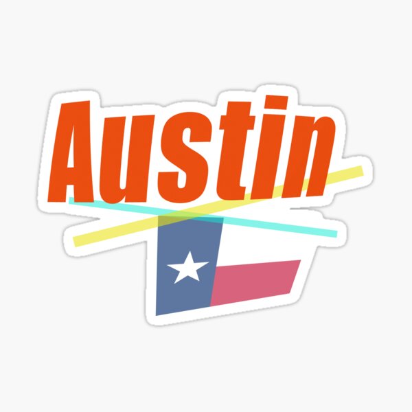 Item preview, Austin Texas abstract design designed and sold by lobodelnoir.
