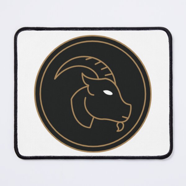 Item preview, Blue and gold capricorn goat designed and sold by Wavytarot.