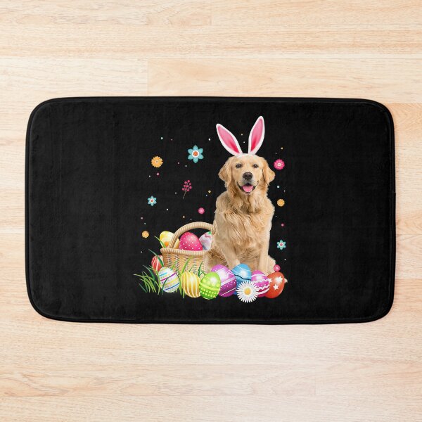 Item preview, Happy Easter Cute Bunny Golden Retriever Wearing Bunny Ears designed and sold by MichealExan.