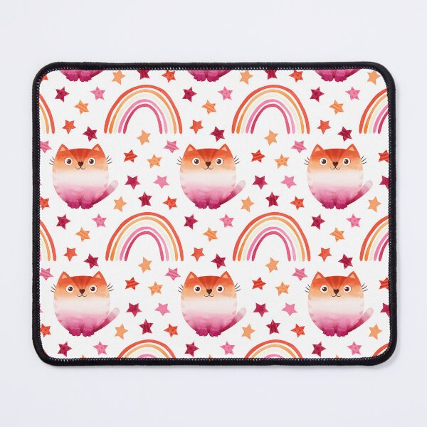 Item preview, LESBIAN DOODLE STARS, RAINBOWS AND CATS PATTERN designed and sold by SELF-EXPRESS.