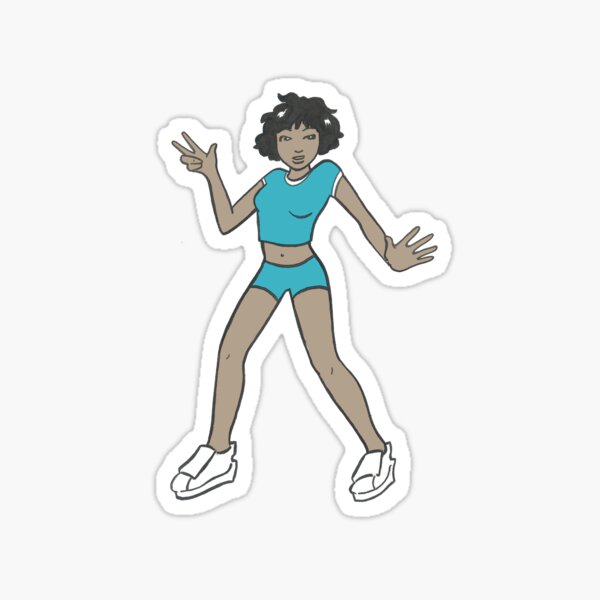 Fresh Sassy Dancing Girl Sticker