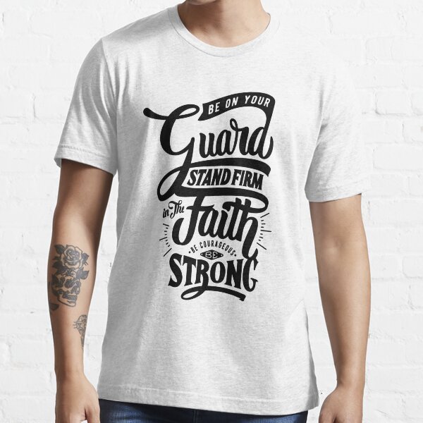 Item preview, BE STRONG JESUS CHRIST VERSE GUARD BIBLE FAITH PRAYER GOD designed and sold by Super3.