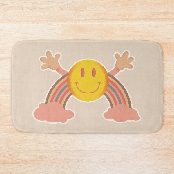 Item preview, Welcome! 70s groovy smiley face and raindow designed and sold by 4personnen.