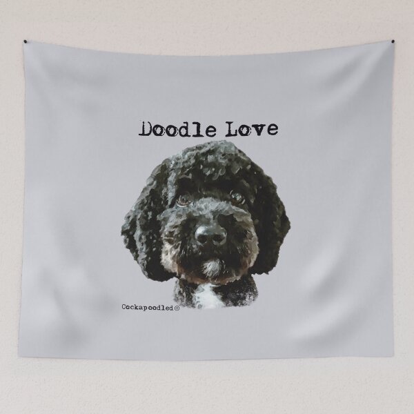 Item preview, Black Doodle Dog  designed and sold by Happy Dog Doodles.
