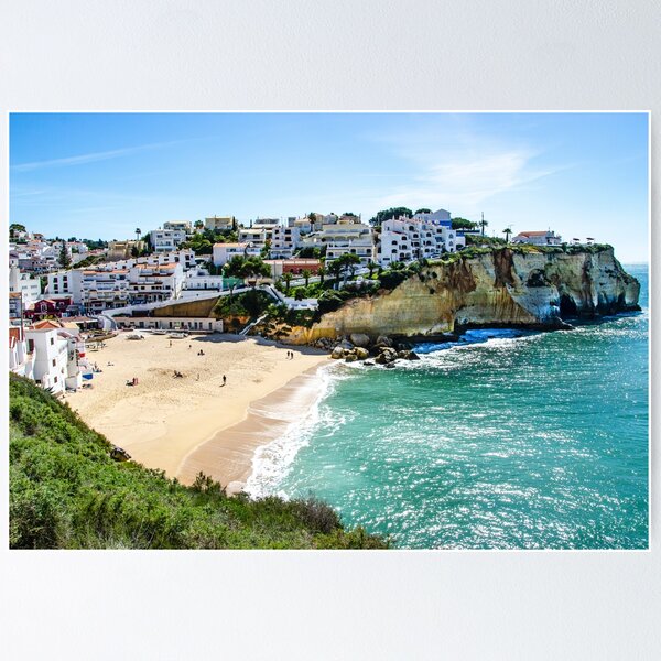 Carvoeiro Beach And Town Algarve Poster