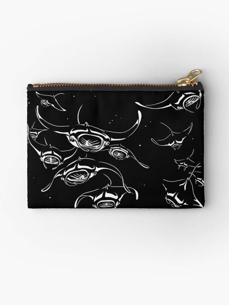 Thumbnail 1 of 4, Zipper Pouch, Manta Rays landing designed and sold by Liis Roden.