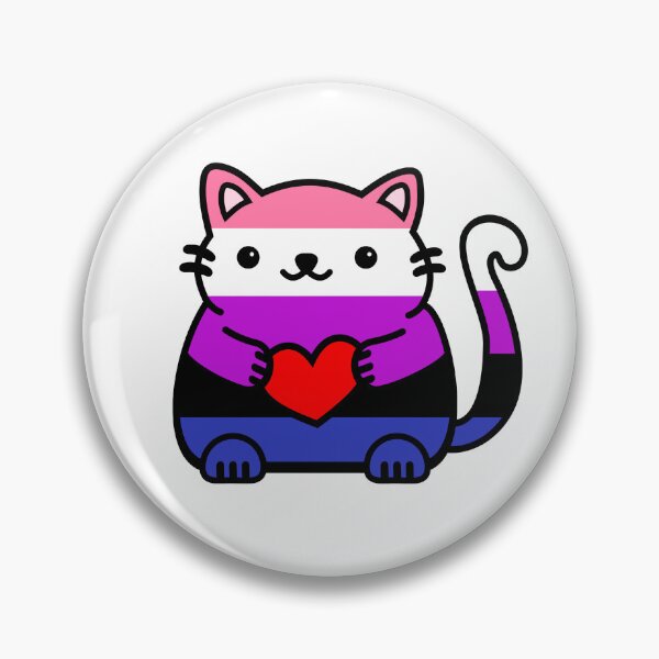 Item preview, Genderfluid Flag Kitty designed and sold by ilexdesigns.