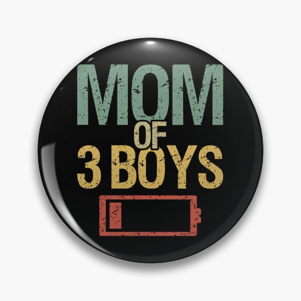 Item preview, Tired Mom Of 3 Boys I designed and sold by Lemon Pepper.