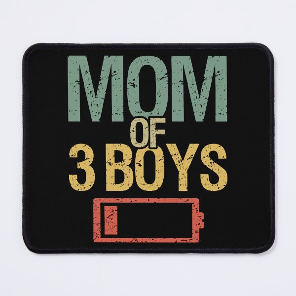 Item preview, Tired Mom Of 3 Boys I designed and sold by Lemon Pepper.