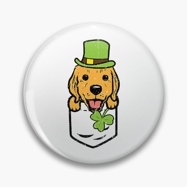 Item preview, Irish Pocket Golden Retriever Saint Paddys St Patricks Day designed and sold by MichealExan.