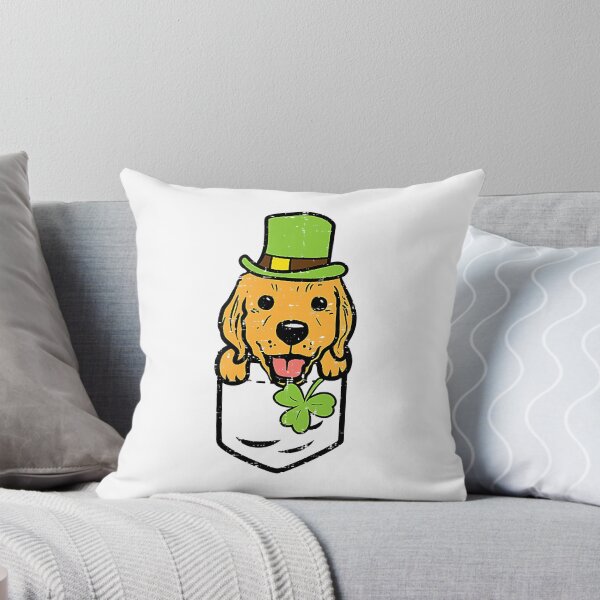 Item preview, Irish Pocket Golden Retriever Saint Paddys St Patricks Day designed and sold by MichealExan.
