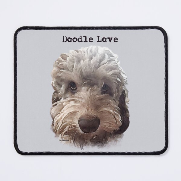 Item preview, Brown and White Doodle Dog designed and sold by Happy Dog Doodles.