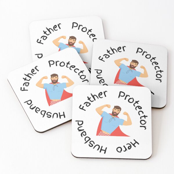 Item preview, Dad - Father, Protector, Hero, Husband designed and sold by hijackhippo.