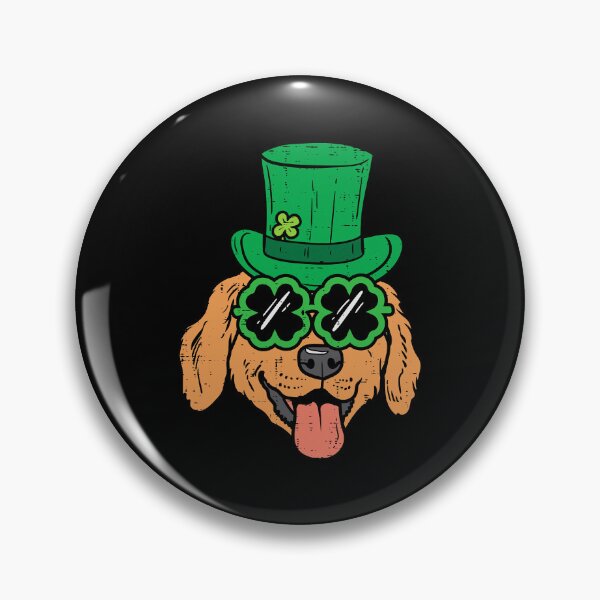Item preview, Leprechaun Golden Retriever Clover St Patricks Day Dog Gift designed and sold by MichealExan.