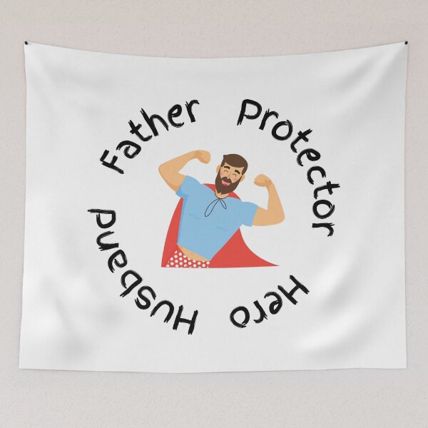 Item preview, Dad - Father, Protector, Hero, Husband designed and sold by hijackhippo.