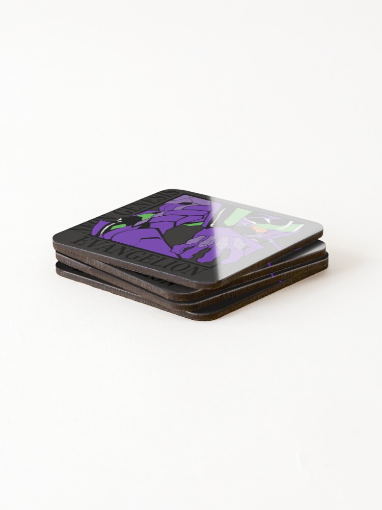 Thumbnail 4 of 5, Coasters (Set of 4), Eva 01 designed and sold by Rankeaocm.