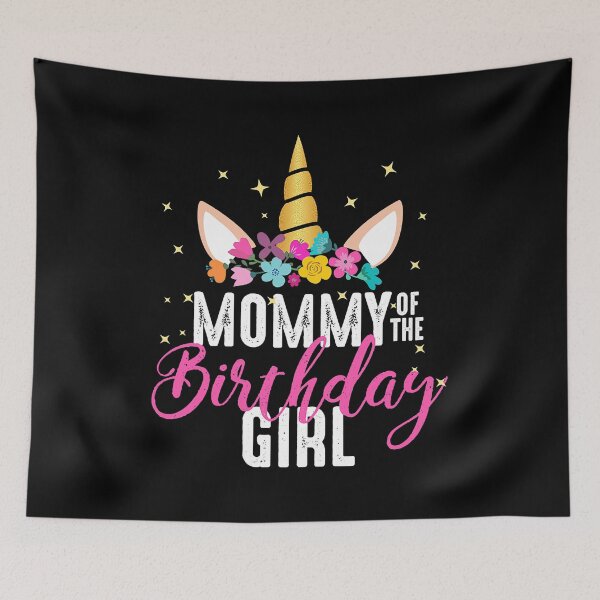 Item preview, Mommy Of The Birthday Girl Mother Gift Unicorn Birthday designed and sold by PameGraha.