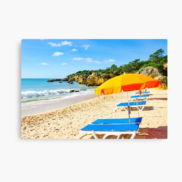 Praia Da Oura Awaits Canvas Print