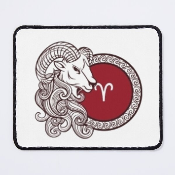 Item preview, White aries goat designed and sold by Wavytarot.