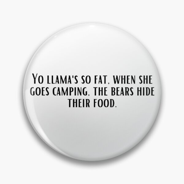 Item preview, Yo Mama so Fat Llama pun Jokes designed and sold by Pixelish.
