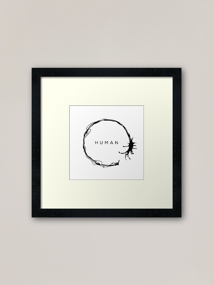 Alternate view of HUMAN Framed Art Print