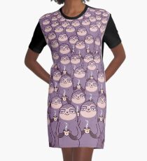 Sloth-tastic! Graphic T-Shirt Dress
