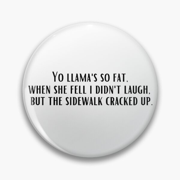 Item preview, Yo Mama so Fat Llama pun Jokes designed and sold by Pixelish.