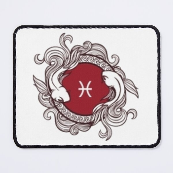 Item preview, White pisces fishes designed and sold by Wavytarot.