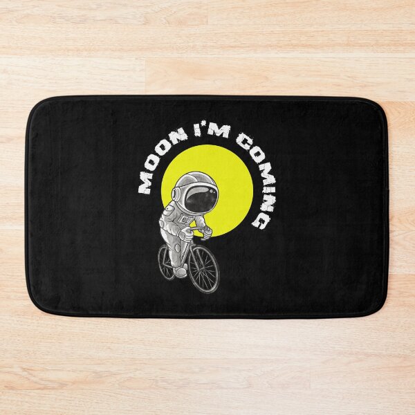 Item preview, moon I'm coming by bicycle designed and sold by Goliardika-Shop.