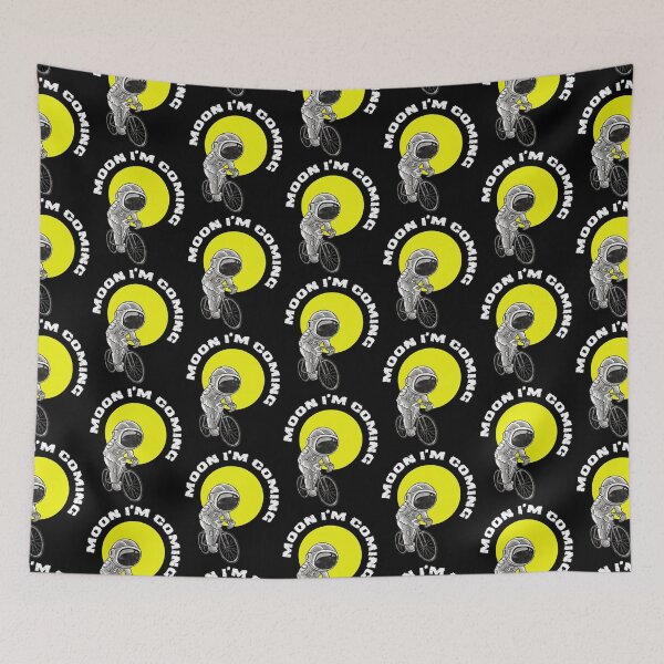 Item preview, moon I'm coming by bicycle designed and sold by Goliardika-Shop.