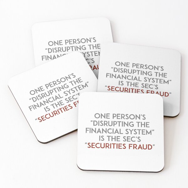 Item preview, One person's disrupting the financial system is the SEC's securities fraud designed and sold by unixorn.