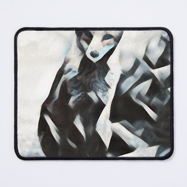 Item preview, Black and white fox art designed and sold by dineshshop1.