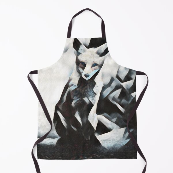 Item preview, Black and white fox art designed and sold by dineshshop1.