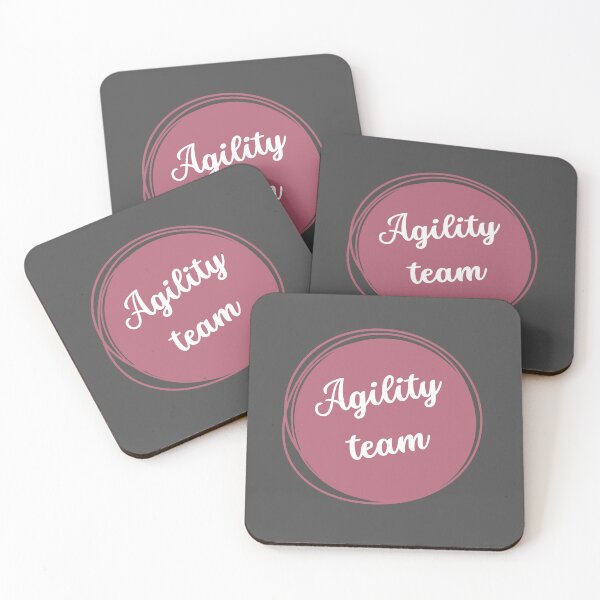 Artikelvorschau, Agility-Team in einem rosa Kreis entworfen und verkauft von PausePapote.