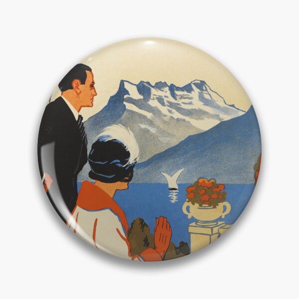 Item preview, LE GRAND HOTEL MONTREUX TERRITET 1925 by Audino Vintage Advertisement Poster Art designed and sold by retroposters.
