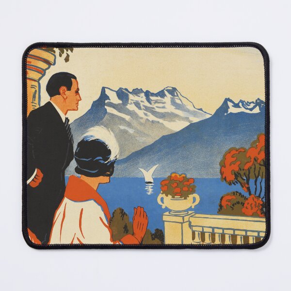 Item preview, LE GRAND HOTEL MONTREUX TERRITET 1925 by Audino Vintage Advertisement Poster Art designed and sold by retroposters.