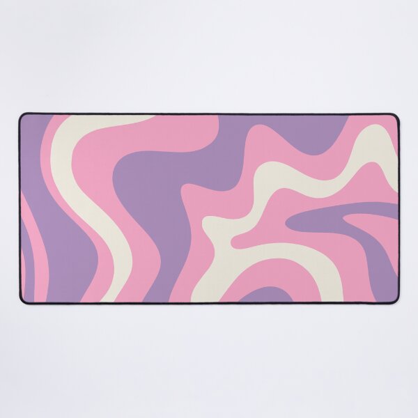 Item preview, Retro líquido remolino patrón abstracto rosa púrpura crema designed and sold by kierkegaard.