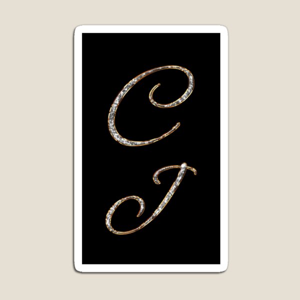 Item preview, Initials C and J with diamond look designed and sold by jshek8188.