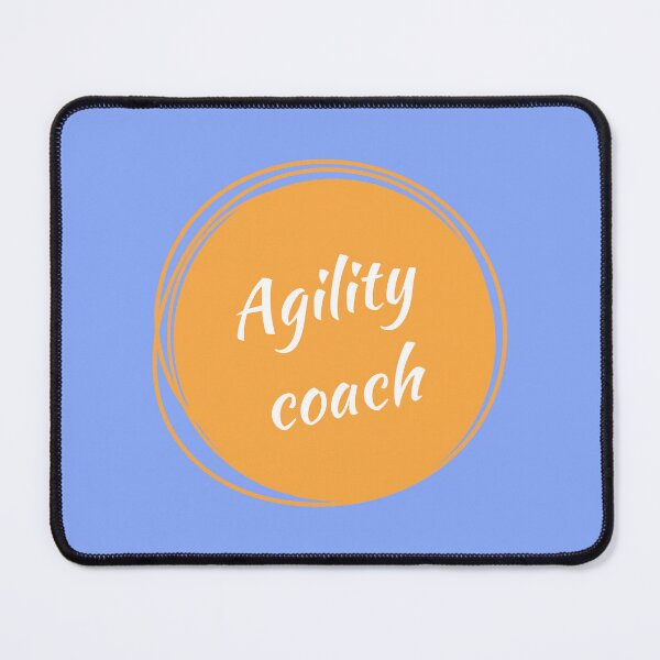 Item preview, Agility coach in an orange circle designed and sold by PausePapote.