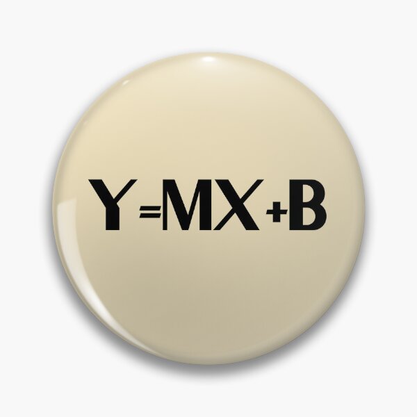 Item preview, y = mx + b, y mx b - Black Bold Text designed and sold by Chubuter.